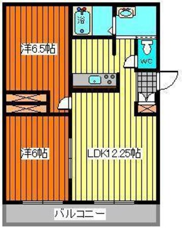 桜B棟の物件間取画像